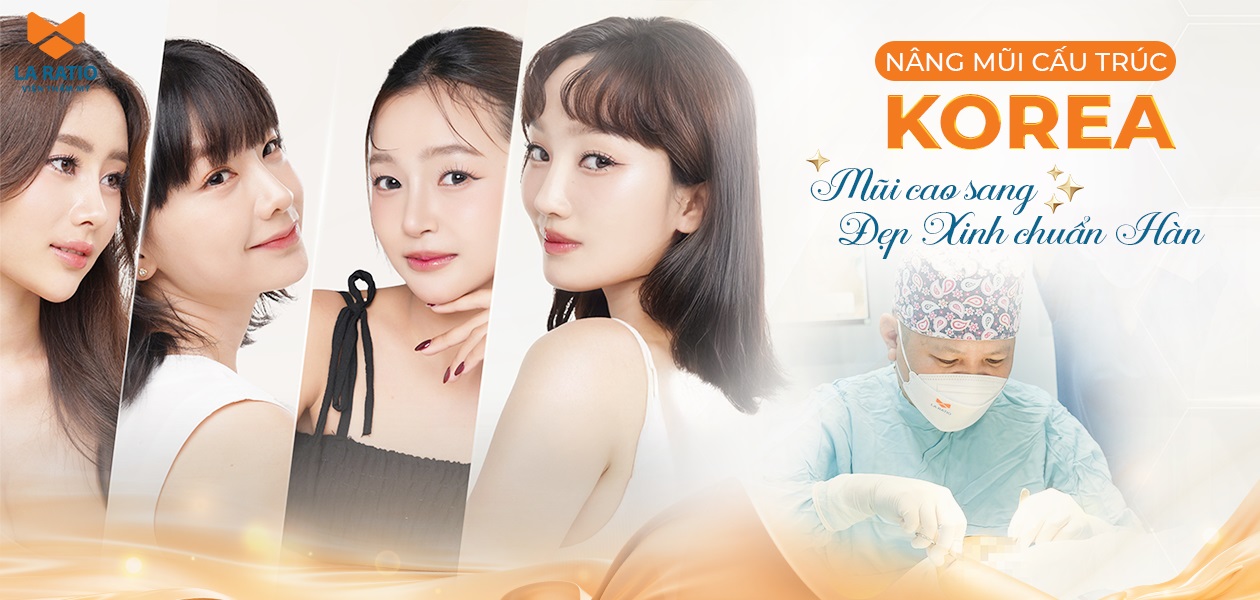 nâng mũi cấu trúc korea tại viện thẩm mỹ la ratio