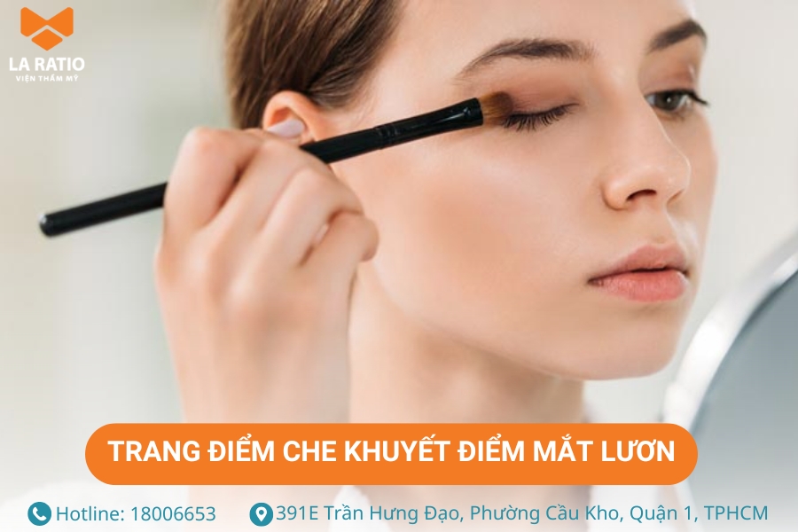 Trang điểm giúp che đi những khuyết điểm của dáng mắt lươn tạm thời Trang điểm giúp che đi những khuyết điểm của dáng mắt lươn tạm thời