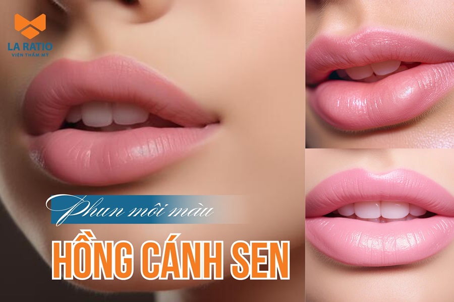 Phun xăm môi hồng cánh sen tôn da, không bị sến phù hợp với ai?