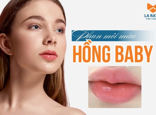 Phun môi màu hồng baby đẹp tự nhiên, hack tuổi tại La Ratio