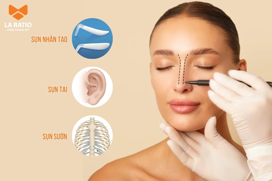 Chất liệu sụn là yếu tố ảnh hưởng đến nâng mũi bao nhiêu tiền