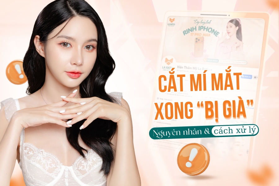 Cắt mí bị già: Nguyên nhân và cách xử lý để mắt trẻ trung hơn Cắt mí bị già: Nguyên nhân và cách xử lý để mắt trẻ trung hơn